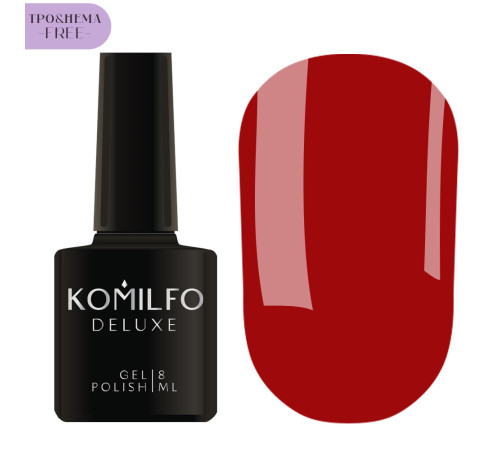 Гель-лак Гель-лак для нігтів Komilfo Red Code №002 HEMA /TPO Free, 8 мл
