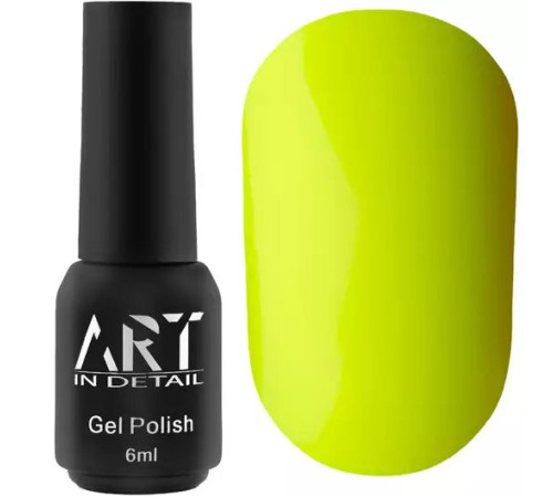 Гель-лак для нігтів ART NEON №008, жовтий неоновий, 6 мл