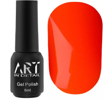 Гель-лак для нігтів ART NEON №009, помаранчевий неоновий, 6 мл