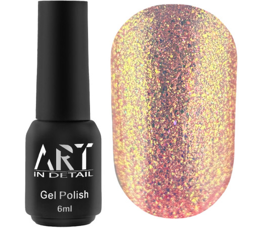 Гель-лак для нігтів ART Rainbow Splash №RS001, рожевий, 6 мл