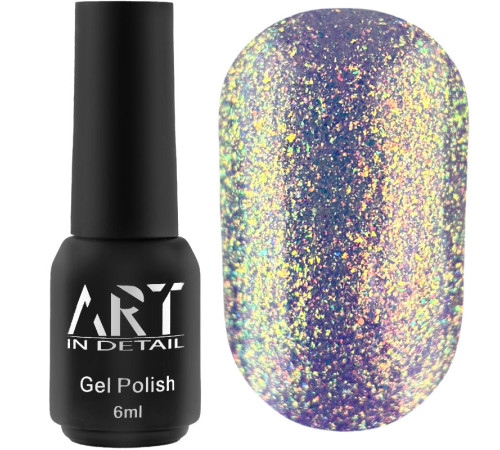 Гель-лак для нігтів ART Rainbow Splash №RS004, фіолетовий, 6 мл