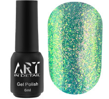 Гель-лак для нігтів ART Rainbow Splash №RS005, бірюзовий, 6 мл