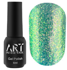 Гель-лак для ногтей ART Rainbow Splash №RS005, бирюзовый, 6 мл