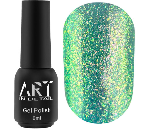 Гель-лак для нігтів ART Rainbow Splash №RS005, бірюзовий, 6 мл