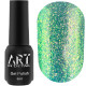 Гель-лак для нігтів ART Rainbow Splash №RS005, бірюзовий, 6 мл