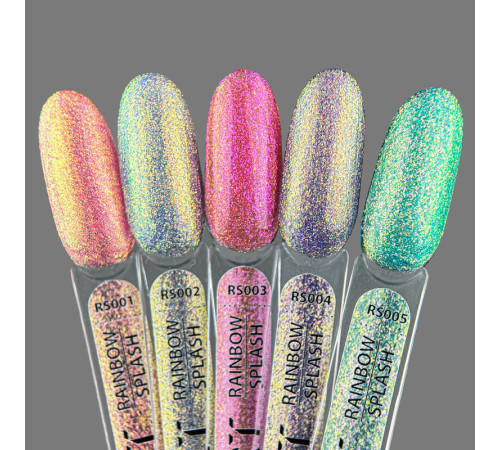 Гель-лак для нігтів ART Rainbow Splash №RS005, бірюзовий, 6 мл