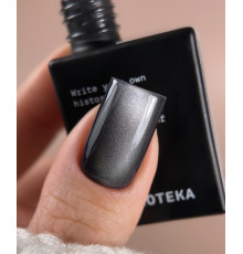 Гель-лак для ногтей BIBLIOTEKA Cat Eye №02 Shadow, кошачий глаз, темно-серый, 10 мл
