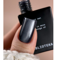 Гель-лак для ногтей BIBLIOTEKA Cat Eye №03 Midnight, кошачий глаз, глубокий синий, 10 мл