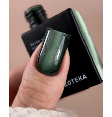 Гель-лак для ногтей BIBLIOTEKA Cat Eye №04 Forest Beam, кошачий глаз, изумрудный, 10 мл