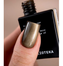 Гель-лак для нігтів BIBLIOTEKA Cat Eye №05 Amber Ray, котяче око, золотий, 10 мл
