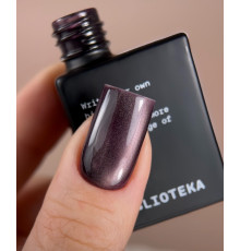 Гель-лак для ногтей BIBLIOTEKA Cat Eye №08 Plum Glow, кошачий глаз, сливовый, 10 мл