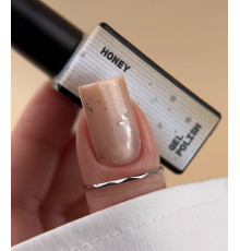 Гель-лак для нігтів BIBLIOTEKA Cat Eye №18 Honey, котяче око, теплий медовий, 10 мл