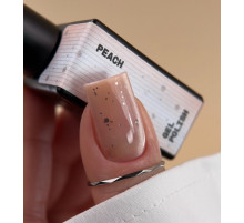 BIBLIOTEKA Cat Eye Gel Nail Polish No. 19 Peach, cat`s eye, delicate peach nude, 10 ml