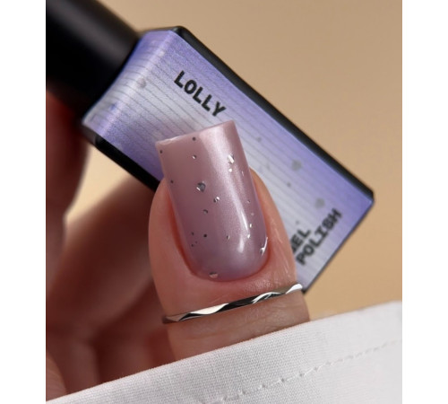 Гель-лак для нігтів BIBLIOTEKA Cat Eye №23 Lolly, котяче око, світлий ліловий, 10 мл