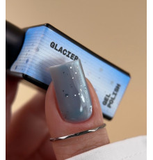 Гель-лак для нігтів BIBLIOTEKA Cat Eye №24 Glacier, котяче око, холодний блакитний, 10 мл