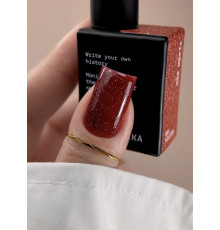 Гель-лак для нігтів BIBLIOTEKA Flash Gel Polish Red, червоний, 10 мл