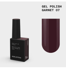Гель-лак для нігтів BIBLIOTEKA №007 Garnet, бордовий, 10 мл