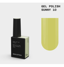 Гель-лак для нігтів BIBLIOTEKA №010 Sunny, жовтий, 10 мл