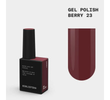 Гель-лак для нігтів BIBLIOTEKA №023 Berry, ягода, 10 мл