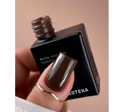 Гель-лак для нігтів BIBLIOTEKA №024 Chocolate, шоколад, 10 мл