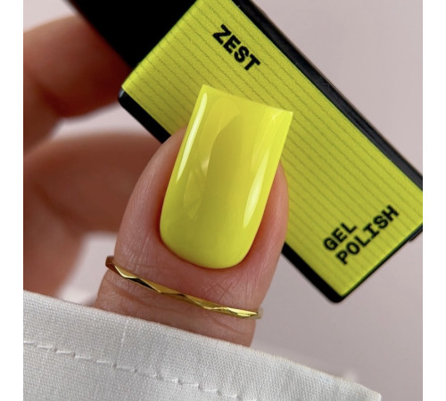 Гель-лак для нігтів BIBLIOTEKA №069 Zest, неоновий жовтий, 10 мл