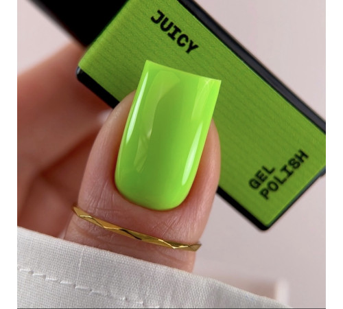 Гель-лак для нігтів BIBLIOTEKA №070 Juicy, лайм, 10 мл
