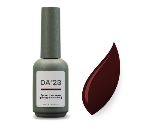 Gel nail polish DA_23 Pomegranate wine, 8 ml