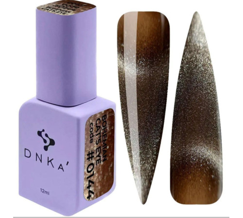 Гель-лак для нігтів DNKA Bohemian Cat Eye №0144, котяче око, 12 мл