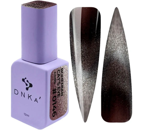 Гель-лак для нігтів DNKA Bohemian Cat Eye №0146, котяче око, 12 мл
