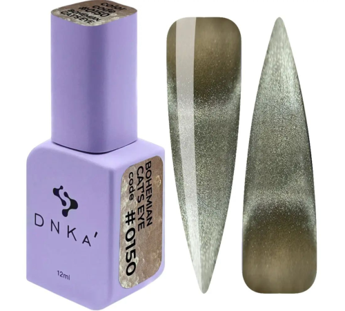 Гель-лак для нігтів DNKA Bohemian Cat Eye №0150, котяче око, 12 мл