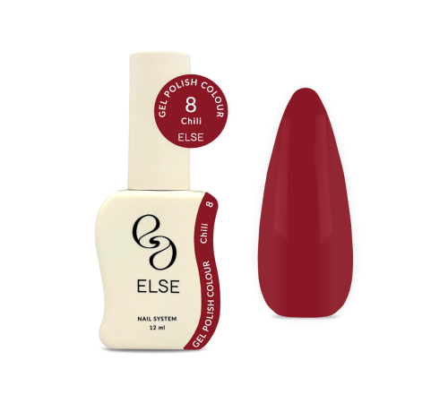 Гель-лак для ногтей Else Colour №008 Chili, чили, 12 мл
