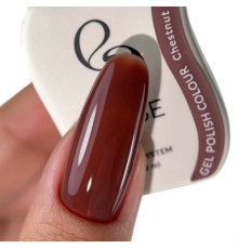 Гель-лак для нігтів Else Colour №012 Chestnut, каштановий, 12 мл