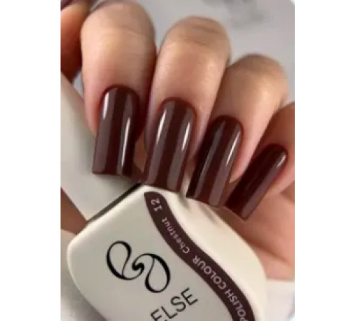 Гель-лак для нігтів Else Colour №012 Chestnut, каштановий, 12 мл