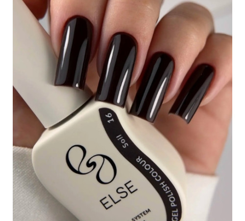 Гель-лак для нігтів Else Colour №016 Soil, кава, 12 мл