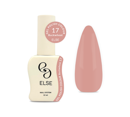 Гель-лак для нігтів Else Colour №017 Buckwheat, какао, 12 мл