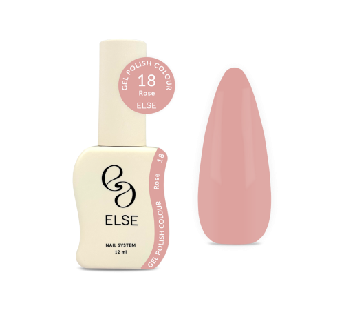Гель-лак для ногтей Else Colour №018 Rose, бежевый, 12 мл