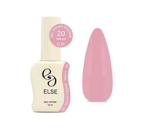 Гель-лак для нігтів Else Colour №020 Sakura, рожевий, 12 мл