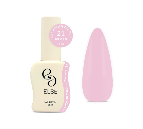 Гель-лак для нігтів Else Colour №021 Blossom, світлий рожевий, 12 мл