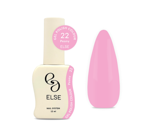 Гель-лак для нігтів Else Colour №022 Peony, холодний рожевий, 12 мл
