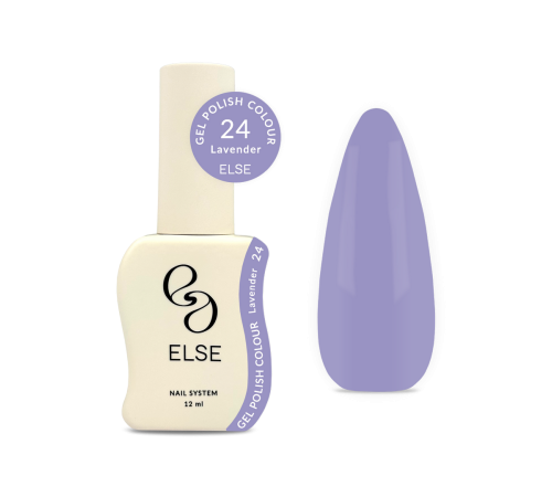 Гель-лак для нігтів Else Colour №024 Lavander, лавандовий, 12 мл