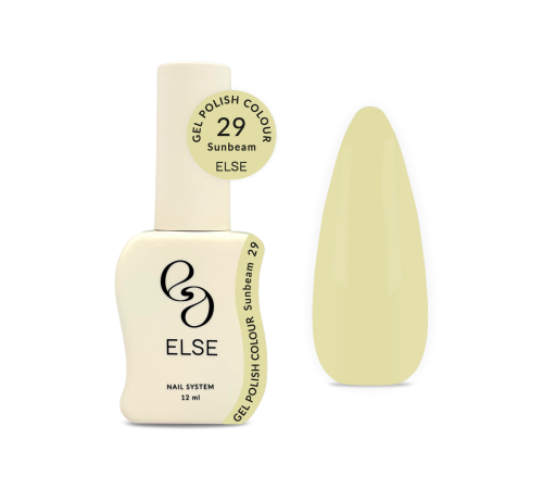 Гель-лак для нігтів Else Colour №029 Sunbeam, лимонний, 12 мл