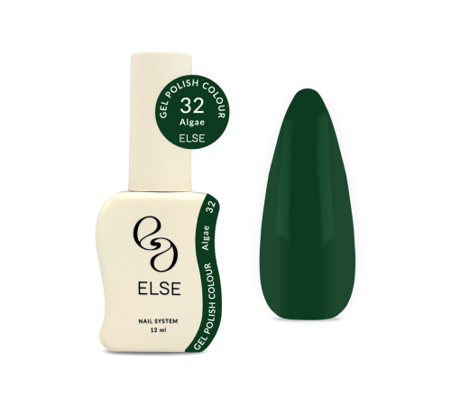 Гель-лак для нігтів Else Colour №032 Algae, зелений, 12 мл