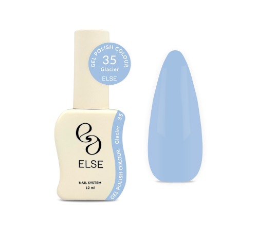Гель-лак для нігтів Else Colour №035 Glacier, ніжно блакитний, 12 мл