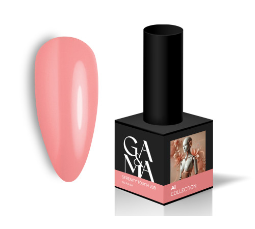Гель-лак для нігтів GaMa Al collection №208 Serenity Touch, персиковий, 10 мл