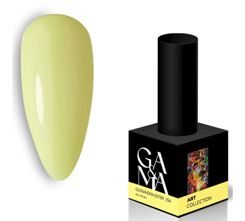 Гель-лак для нігтів GaMa Art collection №154 Olexandra Exter жовтий , 10 мл