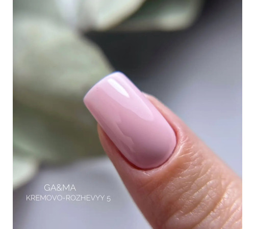 Гель-лак для нігтів GaMa Basic collection №005 кремово-рожевий, 10 мл