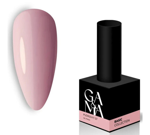 Гель-лак для ногтей GaMa Basic collection №007 пудровый, 10 мл