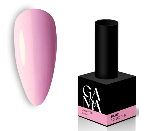 Гель-лак для нігтів GaMa Basic collection №008 ліловий, 10 мл