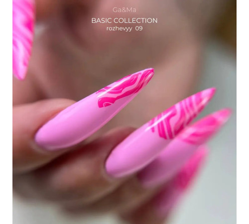 Гель-лак для нігтів GaMa Basic collection №009 рожевий, 10 мл