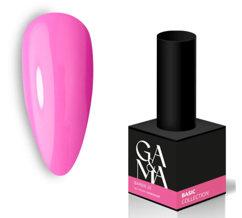 Гель-лак для нігтів GaMa Basic collection №010 барбі, 10 мл